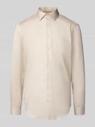 Slim fit zakelijk overhemd met kentkraag