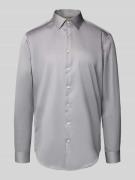 Slim fit zakelijk overhemd met kentkraag