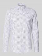 Slim fit zakelijk overhemd met haaikraag