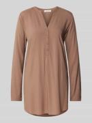 Regular fit blouse met tuniekkraag