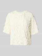 T-shirt met ronde hals en 1/2-mouwen