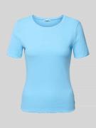 Slim fit T-shirt van katoenmix