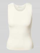 Slim fit tanktop van viscosemix