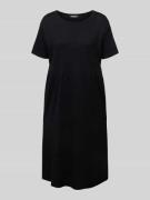 Loose fit midi-jurk van katoenmix
