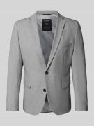Slim fit colbert met fijn geweven motief