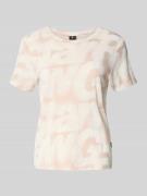 T-shirt met ronde hals en labeldetail