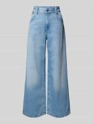 High loose fit jeans met labeldetail, model 'Skater'