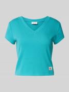 T-shirt met labeldetail