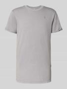 T-shirt met labeldetail en ronde hals