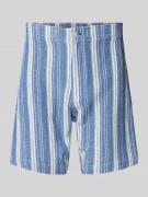 Regular fit korte broek met structuurmotief, model 'Resort'