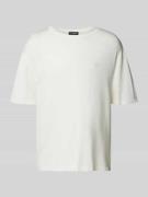 Oversized T-shirt met labelstitching, model 'Casan'