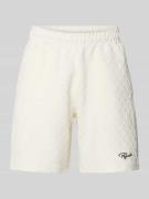 Relaxed fit korte broek met structuurmotief, model 'Jovren'