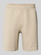 Sweatshorts met structuurmotief