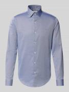 Slim fit zakelijk overhemd met logostitching, model 'Harrison'