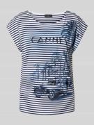 T-shirt met statement- en motiefprint