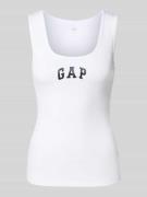 Tanktop met labelprint