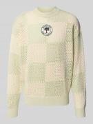 Gebreide pullover met ajourpatroon