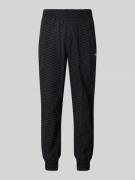 Relaxed fit trainingsbroek met labelstitching