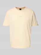 Regular fit T-shirt van katoenmix