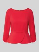 Blouse met ronde hals en ritssluiting aan de achterkant