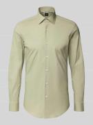 Slim fit zakelijk overhemd van katoenmix