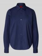Overhemdblouse met labelstitching
