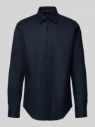 Regular fit zakelijk overhemd met structuurmotief