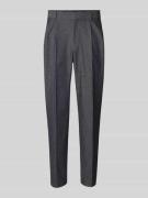 Tapered fit pantalon van katoenmix, model 'PERIN'