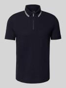 Poloshirt met korte ritssluiting