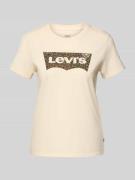 T-shirt met labelprint, model 'THE PERFECT TEE'