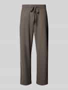 Loose fit stoffen broek met tunnelkoord