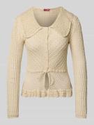 Cardigan met ajourpatroon, model 'VIENNA'