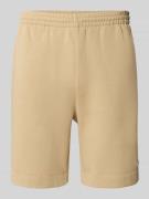 Regular fit sweatshorts van katoenmix