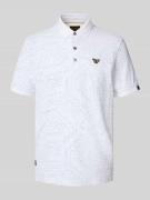 Regular fit poloshirt van puur katoen met labelstitching