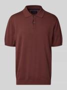 Regular fit poloshirt met korte knoopsluiting