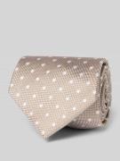 Zijden stropdas met structuurmotief
