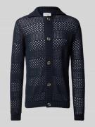 Cardigan met ajourpatroon, model 'Crochet'