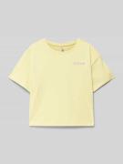 Regular fit korte top van puur katoen, model 'LEONA'