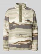 Pullover van teddybont met ritszak, model 'HELVETIA'