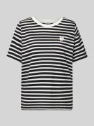 Relaxed fit T-shirt van puur katoen met geborduurd hart