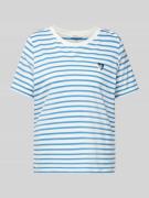 Relaxed fit T-shirt van puur katoen met geborduurd hart