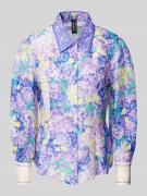 Relaxed fit linnen blouse met ballonmouwen