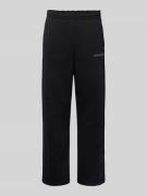 Straight leg sweatpants met labelprint, model 'Kani Ellipse'