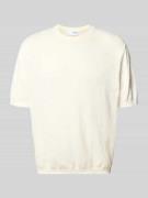 Regular fit gebreid shirt van een mix van katoen en linnen, model 'BER...