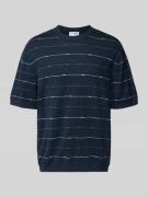 Regular fit gebreid shirt van een mix van katoen en linnen, model 'BER...