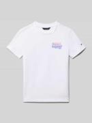 T-shirt met labelprint