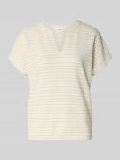 Relaxed fit T-shirt met V-hals