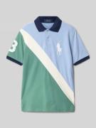 Regular fit poloshirt met labelstitching