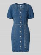 Regular fit jeansjurk van een mix van katoen en viscose, model 'JANET'