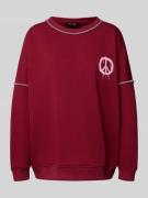 Sweatshirt met motiefprint en ronde hals